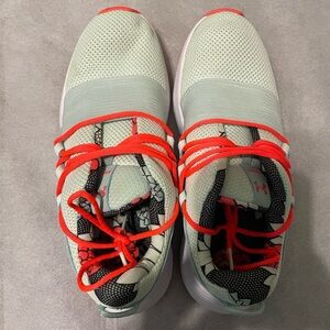 Under Armour Mint Green Sneakers with Red Laces